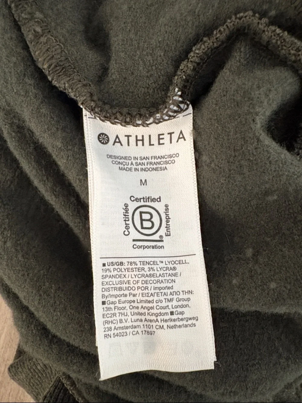 Athleta Coaster Luxe High Rise Jogger Pants Women’s Size Medium Dark Green